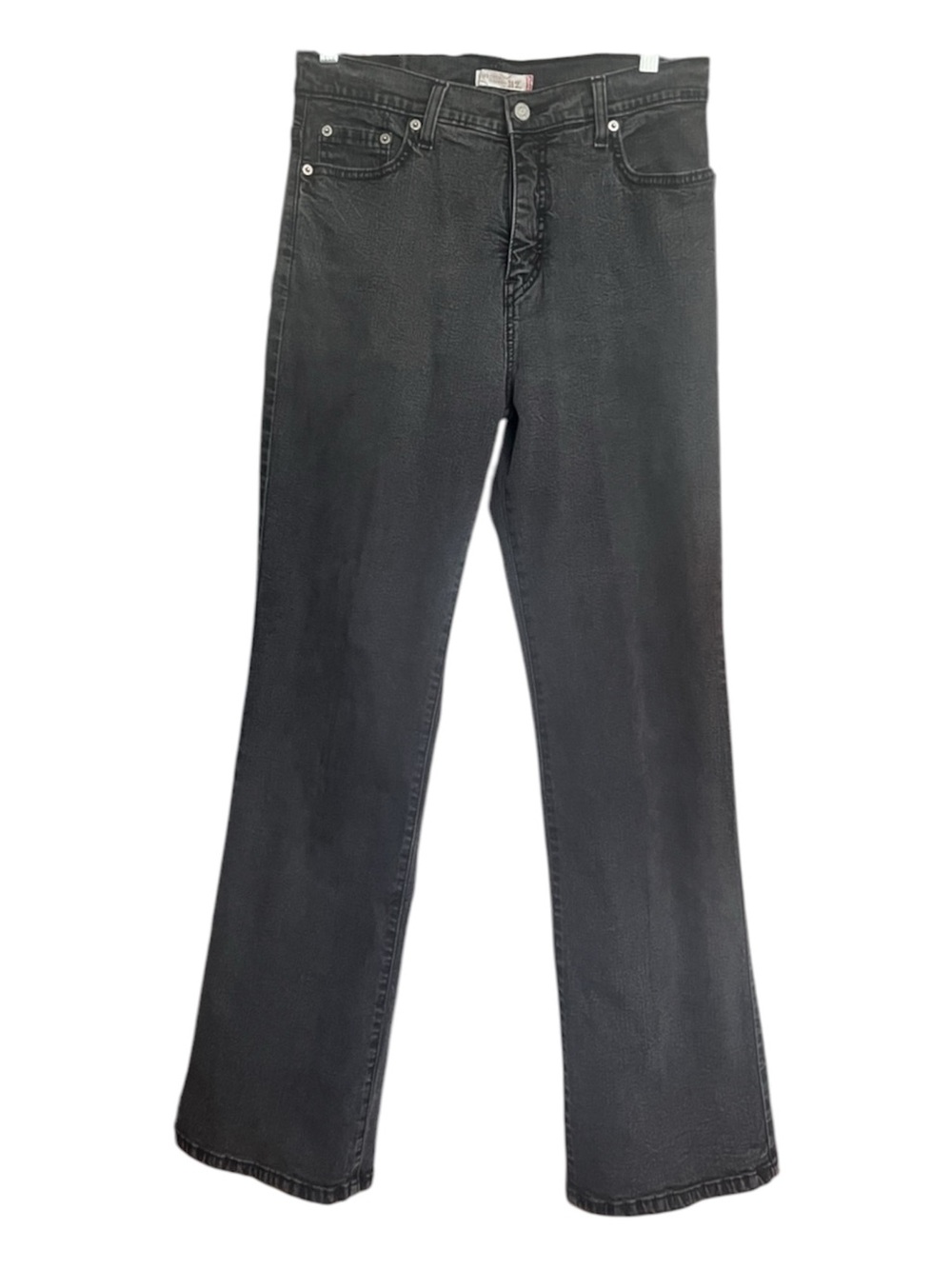 Levi’s 512 Perfectly Slimming Bootcut Stretch Jeans Faded Classic Blk SZ 12
